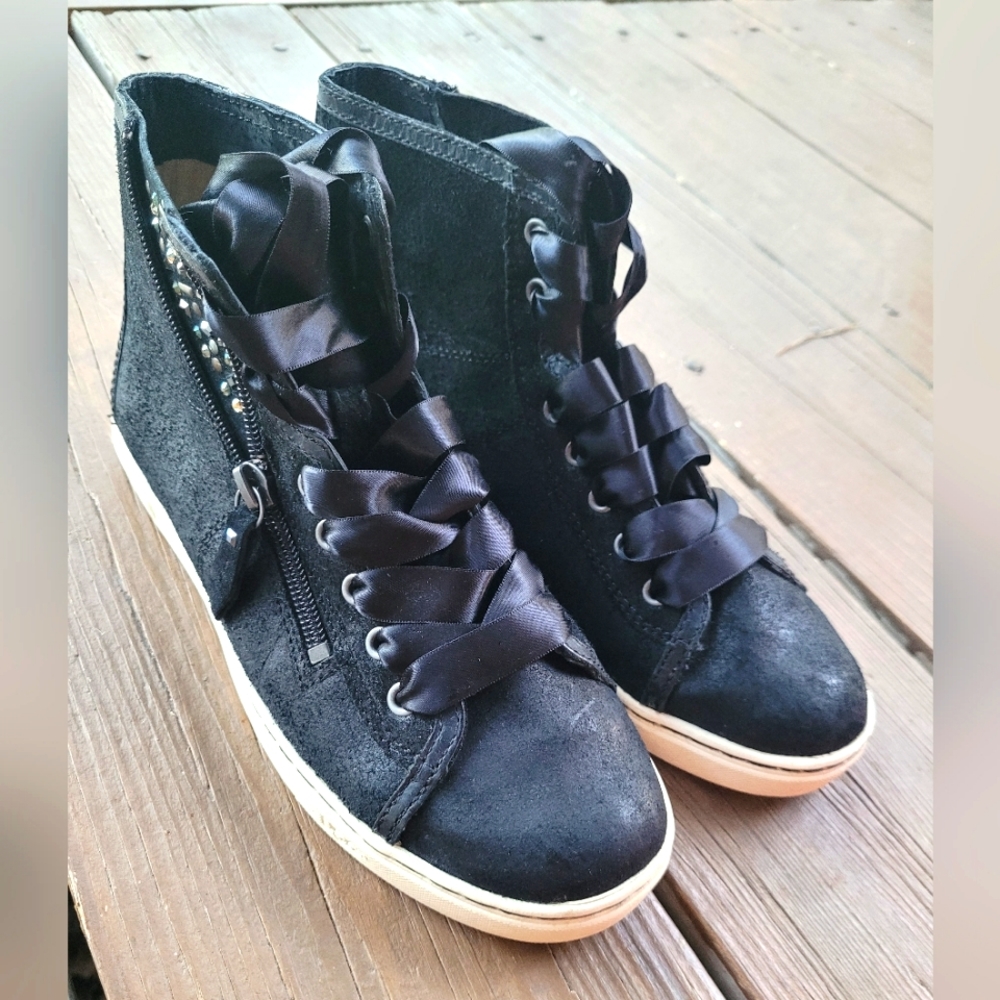 UGG Black High Top Sparkle Sneakers